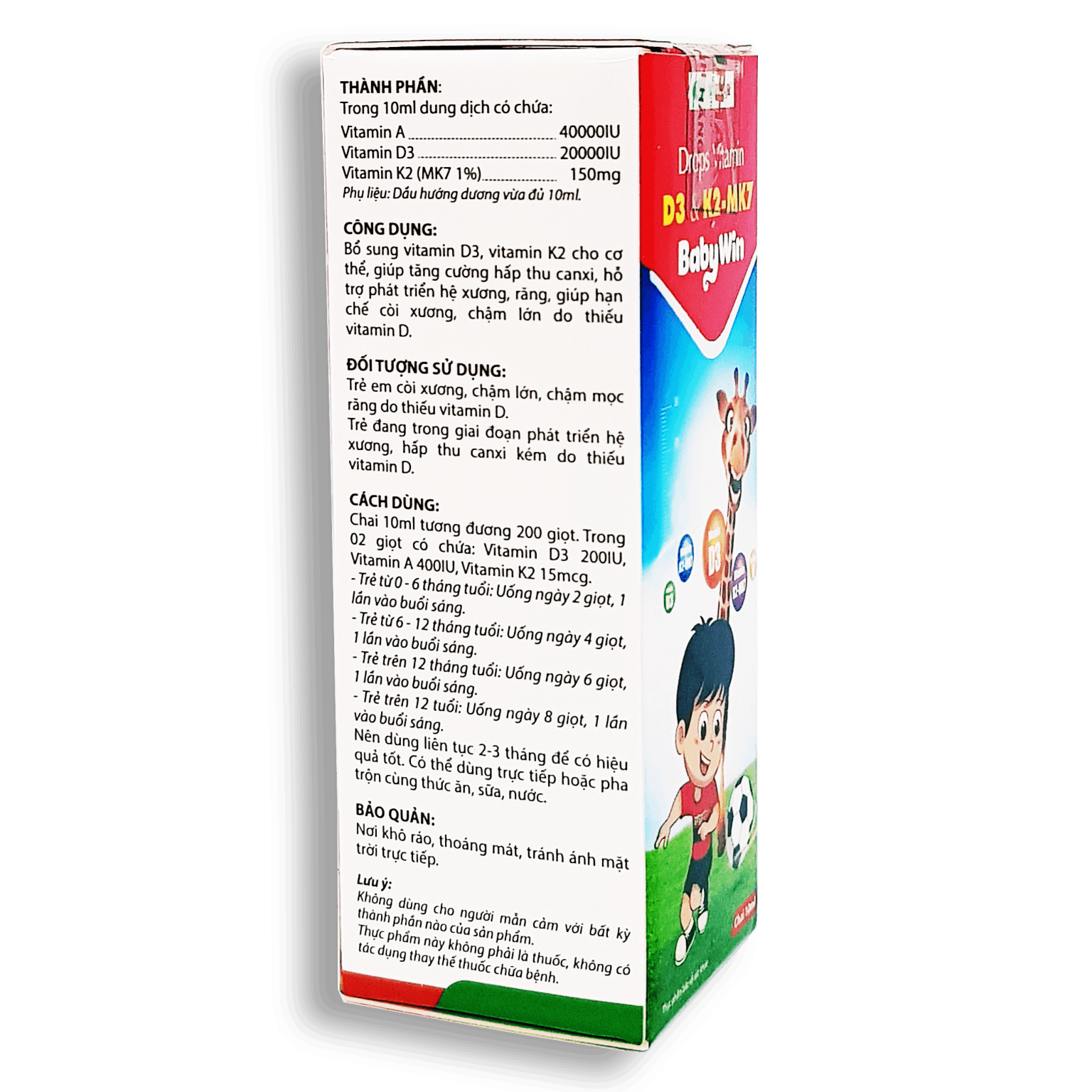 Drops Vitamin D3&K2-MK7 BABYWIN