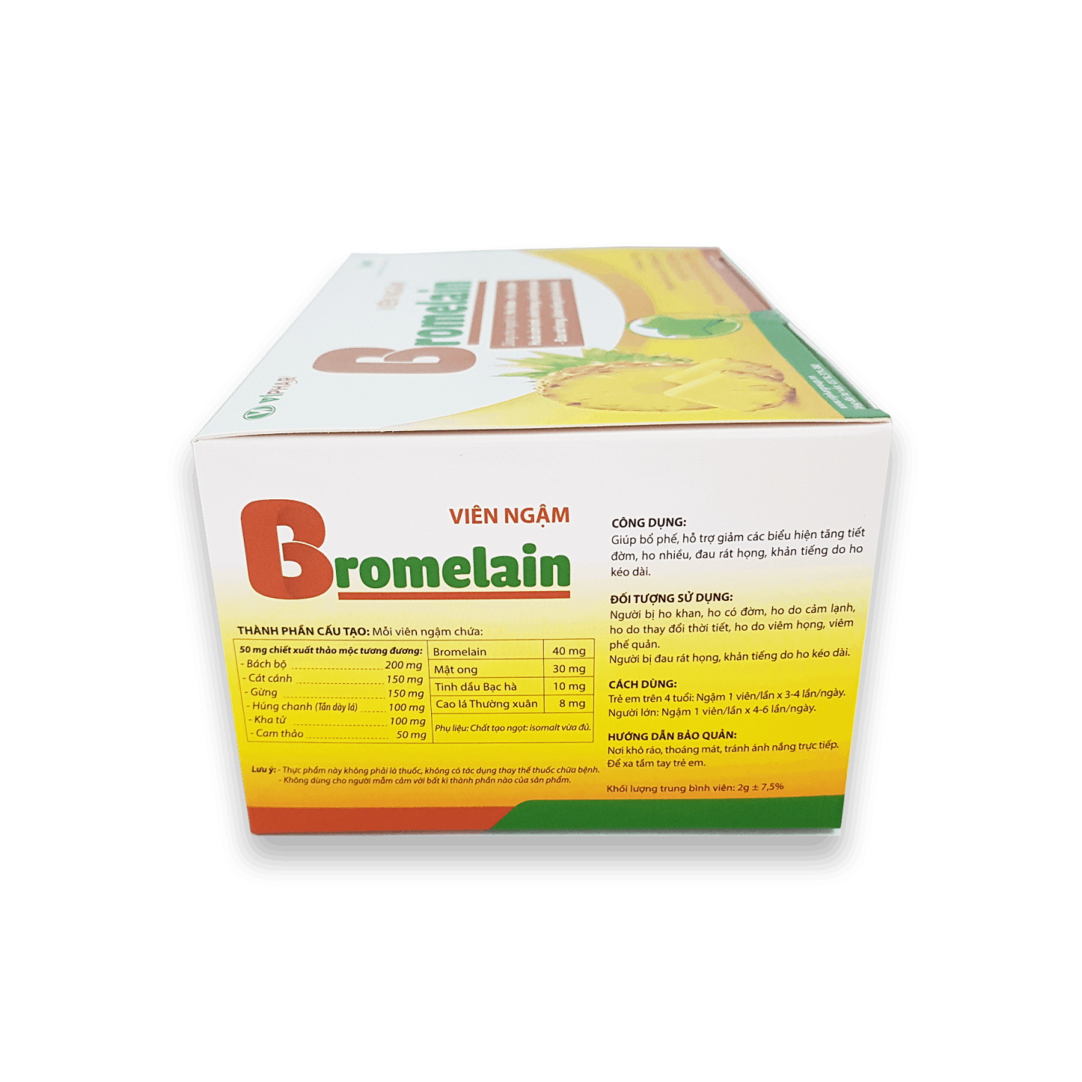 Viên ngậm Bromelain